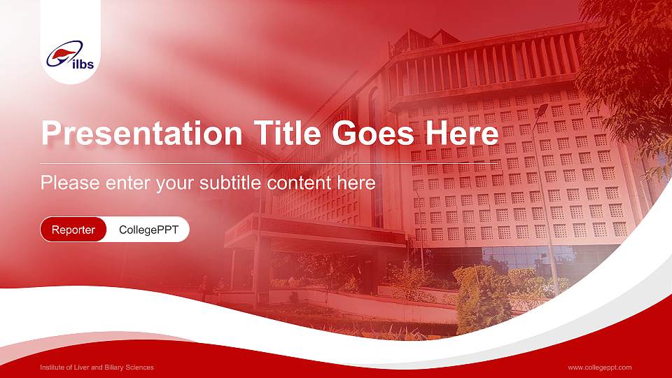 Institute of Liver and Biliary Sciences Lecture Sharing and Networking Event PPT Template16:9 ratio PPT effect preview image