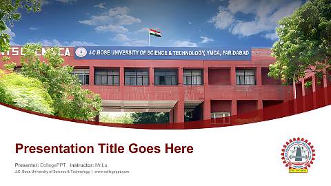 J.C. Bose University of Science & Technology Course/Courseware Creation PPT Template