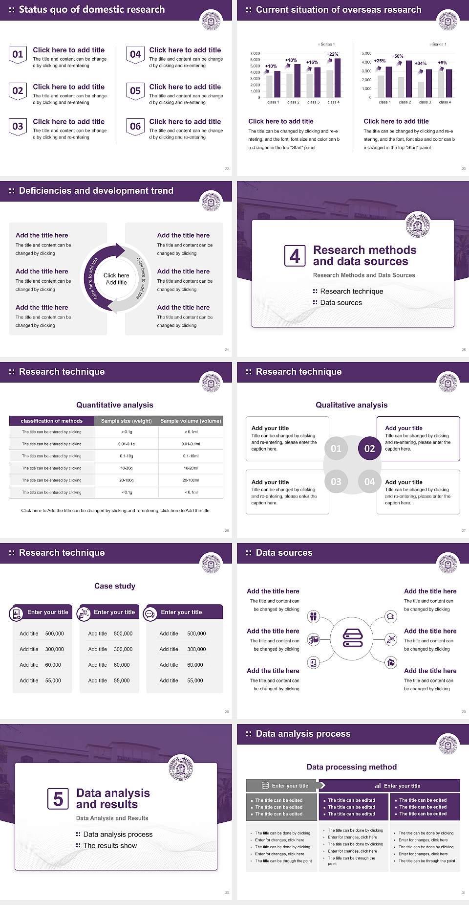 Integral University Graduation Thesis Defense PPT Template4:3 ratio PPT effect preview image4