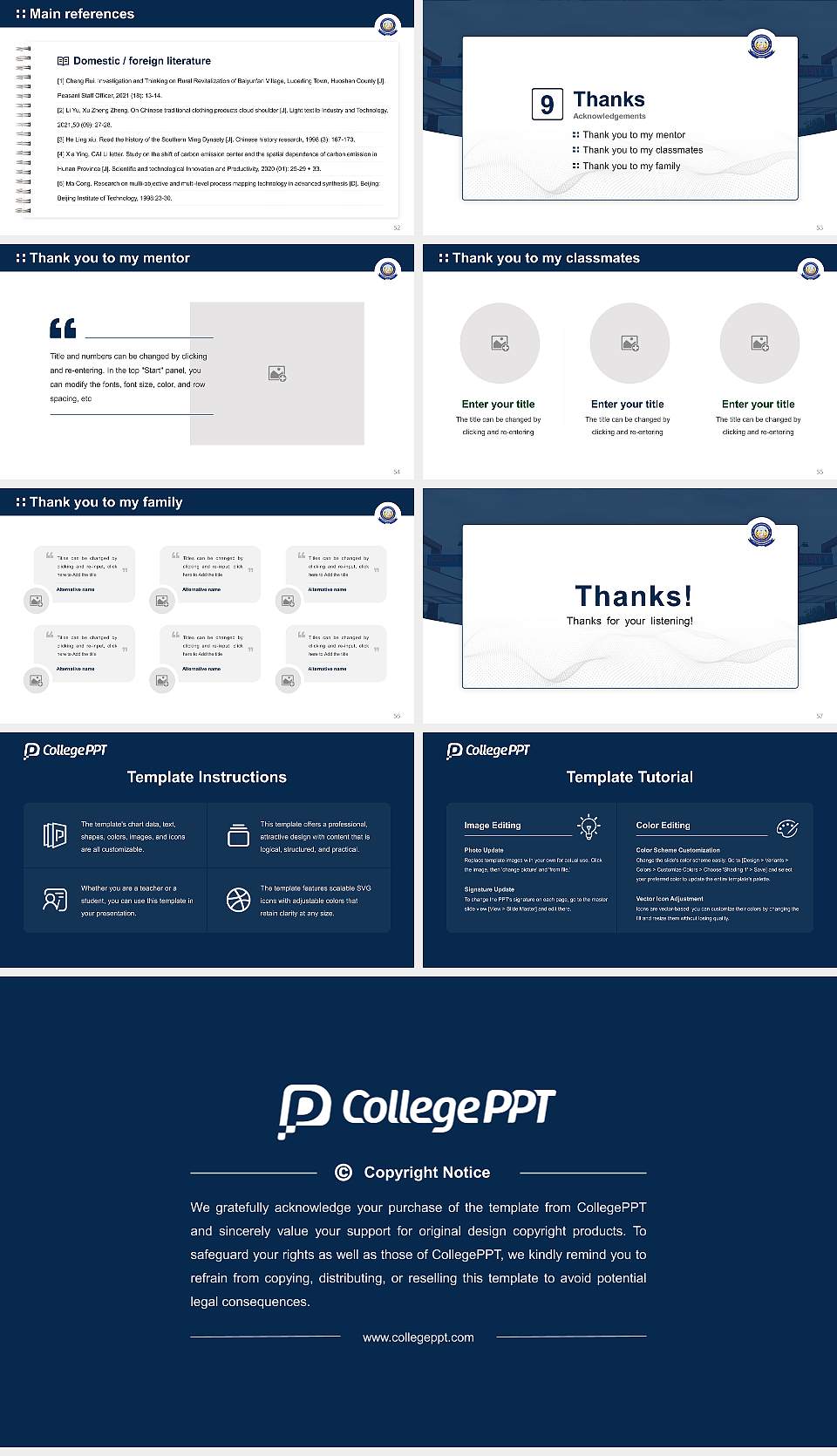Yogi Vemana University Graduation Thesis Defense PPT Template16:9 ratio PPT effect preview image7