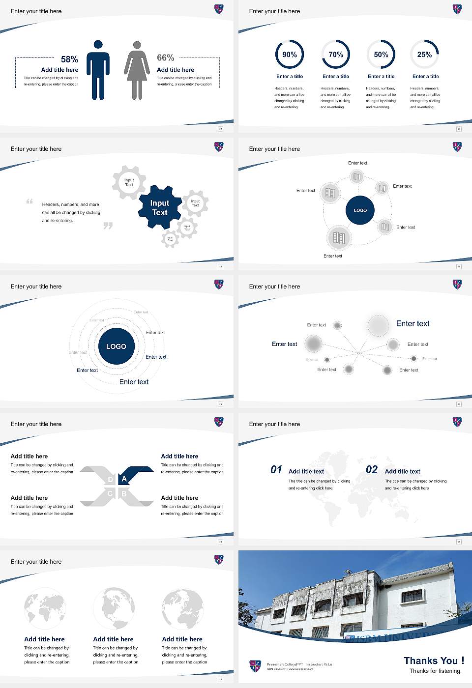 ISBM University Course/Courseware Creation PPT Template16:9 ratio PPT effect preview image4