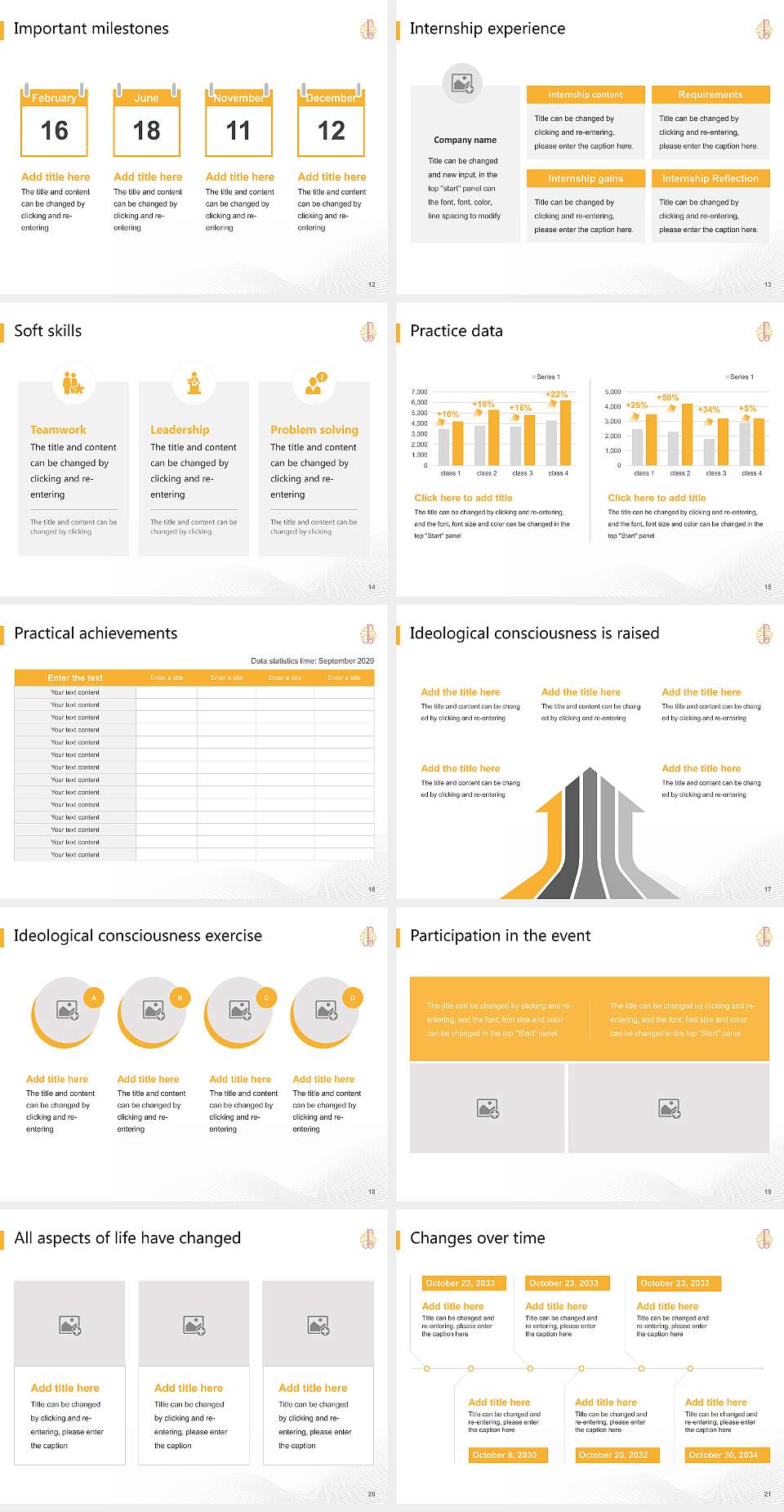 J.G. University National Scholarship Defense PPT Template4:3 ratio PPT effect preview image3