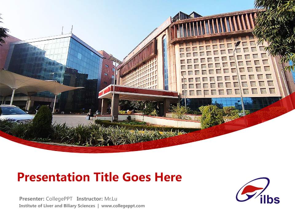 Institute of Liver and Biliary Sciences Course/Courseware Creation PPT Template4:3 ratio PPT effect preview image5