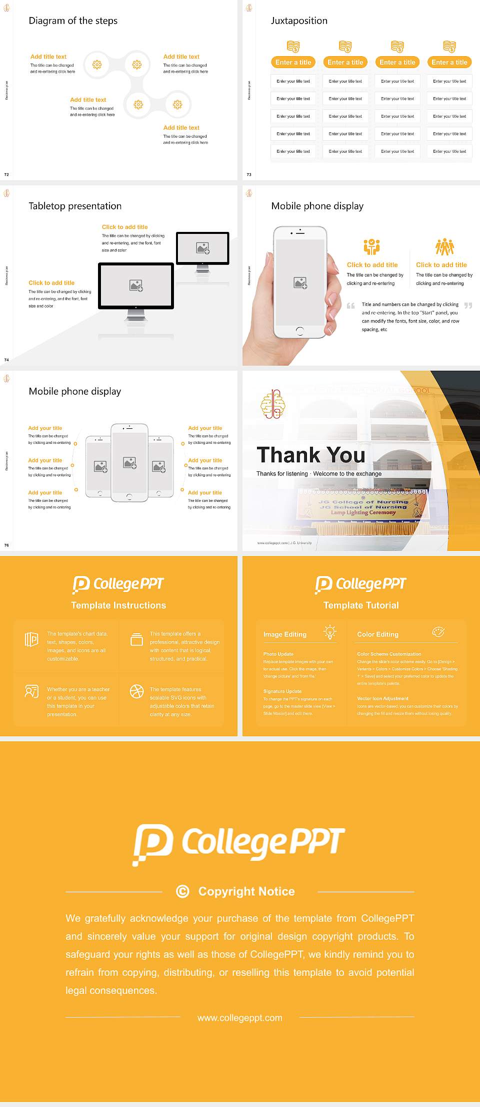 J.G. University Competition/Entrepreneurship Contest PPT Template4:3 ratio PPT effect preview image9