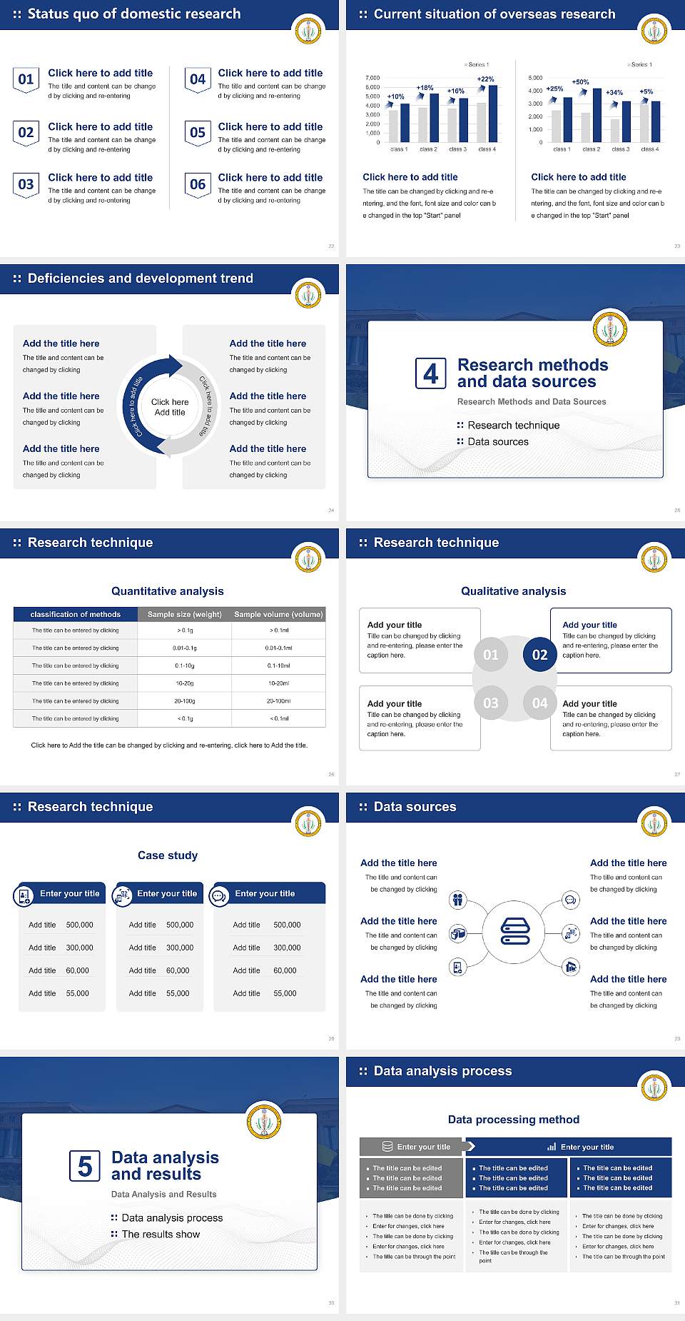 Uttar Pradesh University of Medical Sciences Graduation Thesis Defense PPT Template4:3 ratio PPT effect preview image4
