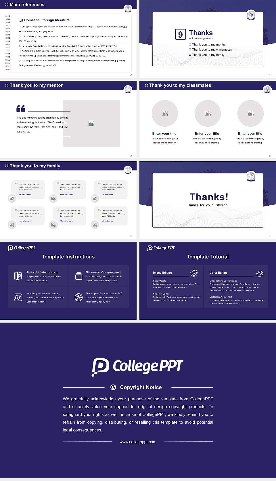 Islamic University of Science & Technology University Graduation Thesis Defense PPT Template16:9 ratio PPT effect preview image7
