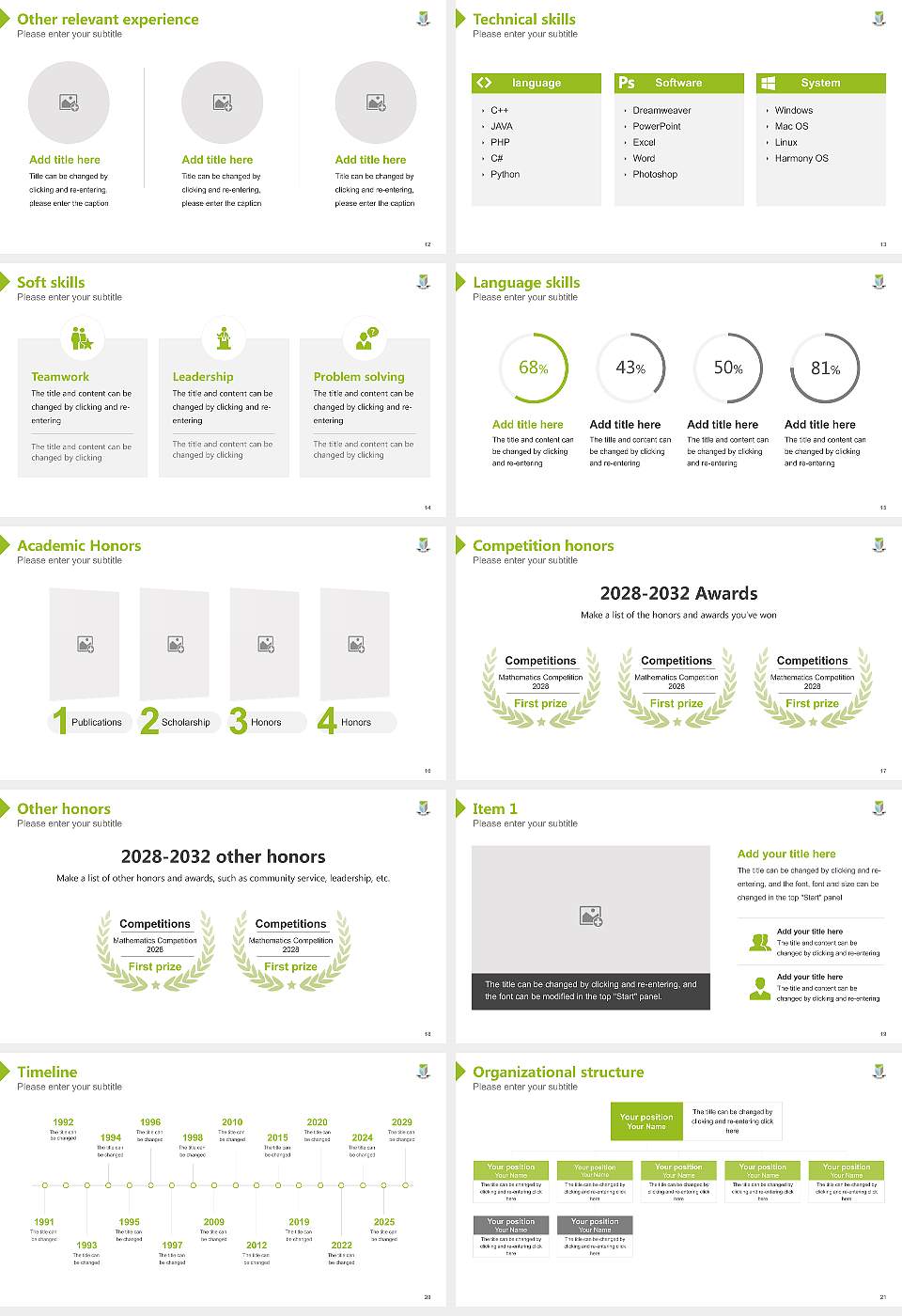 Yenepoya University Resume PPT Template16:9 ratio PPT effect preview image3