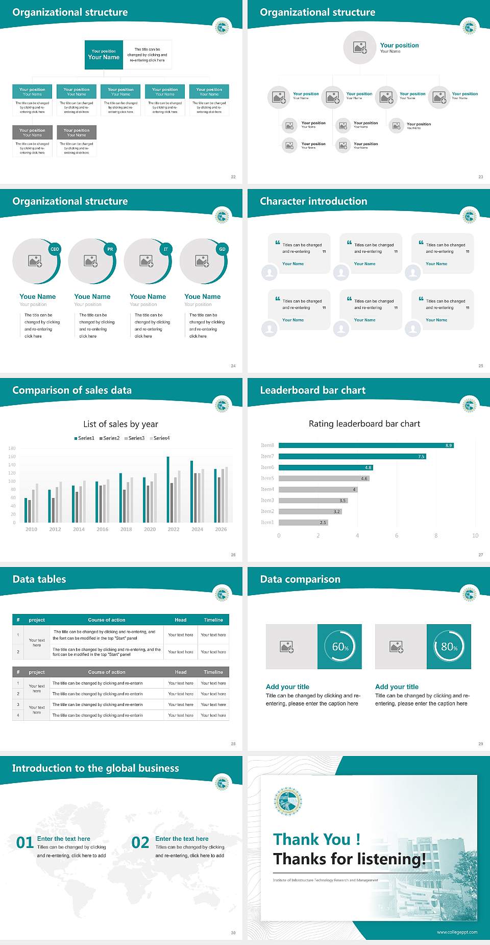 Institute of Infrastructure Technology Research and Management Academic Presentation/Research Findings Report PPT Template4:3 ratio PPT effect preview image4