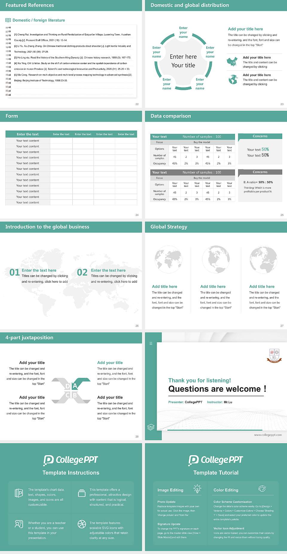 Jagannath University Thesis Proposal/Graduation Defense PPT Template4:3 ratio PPT effect preview image4