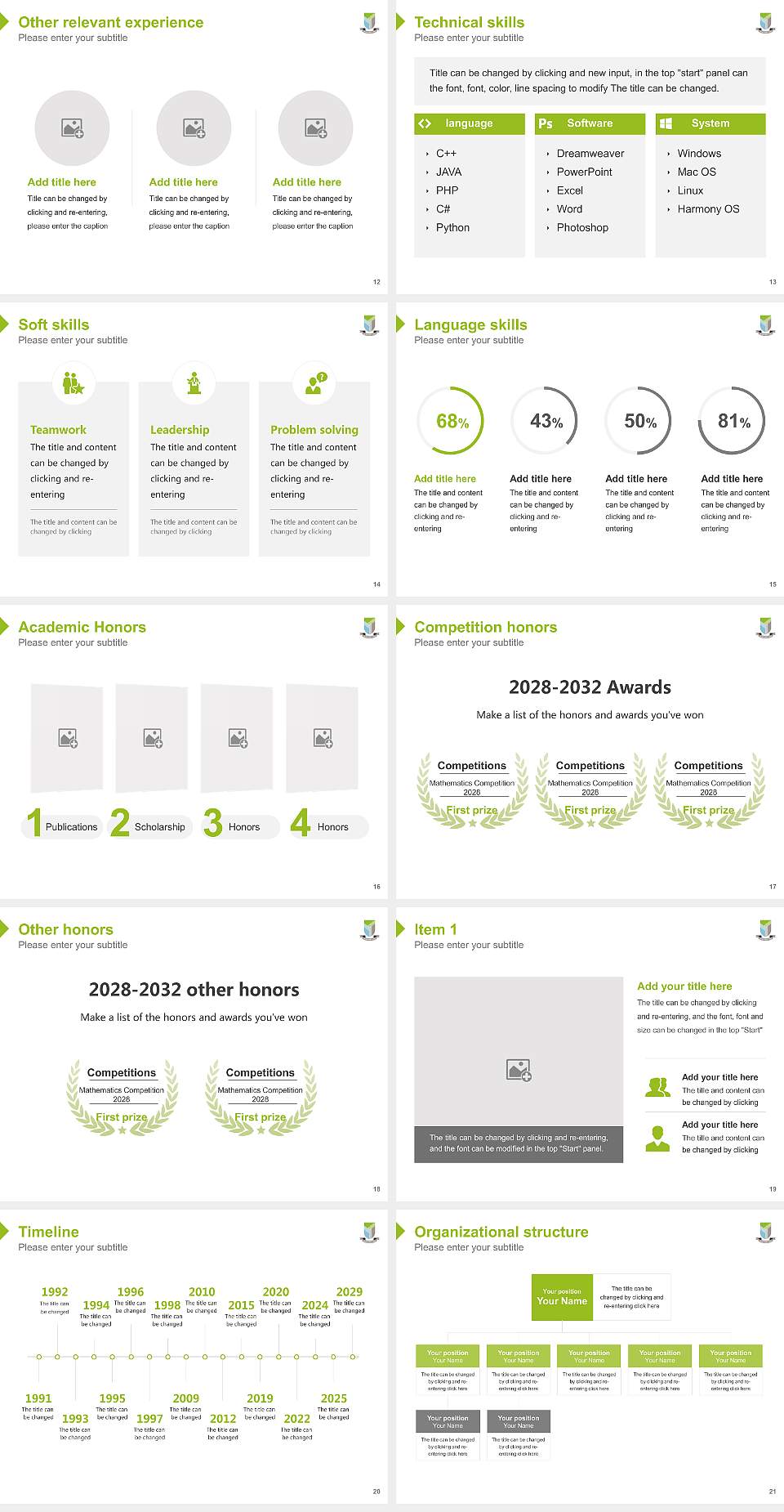 Yenepoya University Resume PPT Template4:3 ratio PPT effect preview image3
