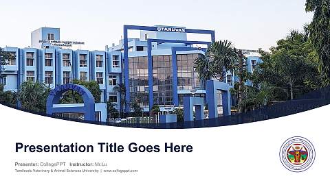 Tamilnadu Veterinary & Animal Sciences University Course/Courseware Creation PPT Template