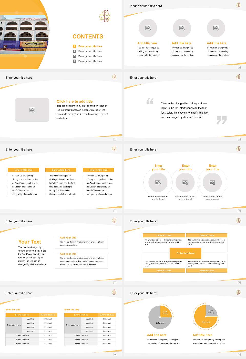 J.G. University Course/Courseware Creation PPT Template16:9 ratio PPT effect preview image2