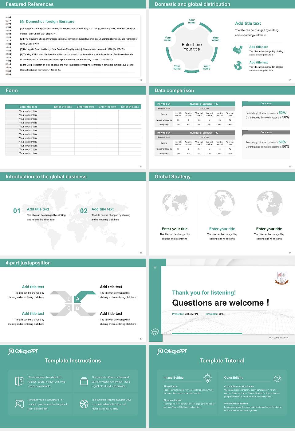 Jagannath University Thesis Proposal/Graduation Defense PPT Template16:9 ratio PPT effect preview image4