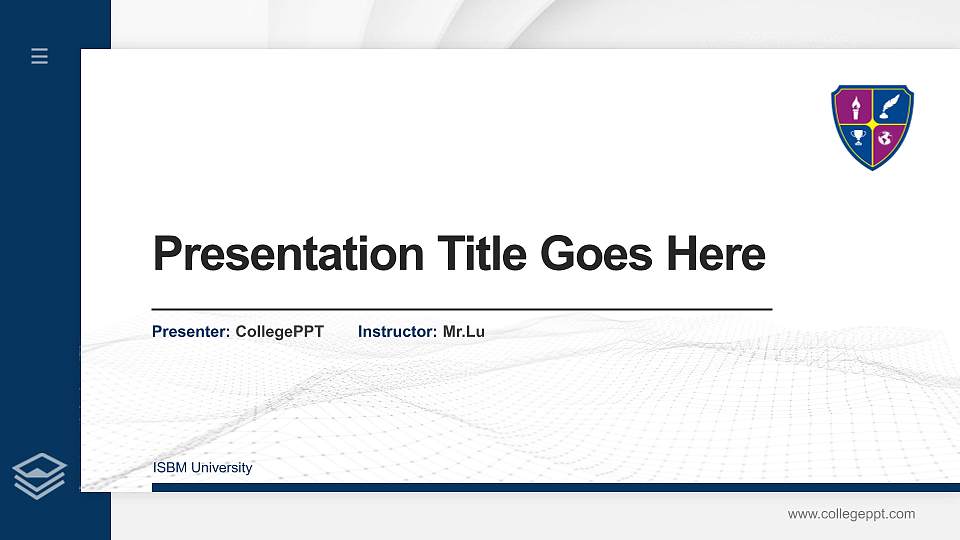 ISBM University Thesis Proposal/Graduation Defense PPT Template16:9 ratio PPT effect preview image