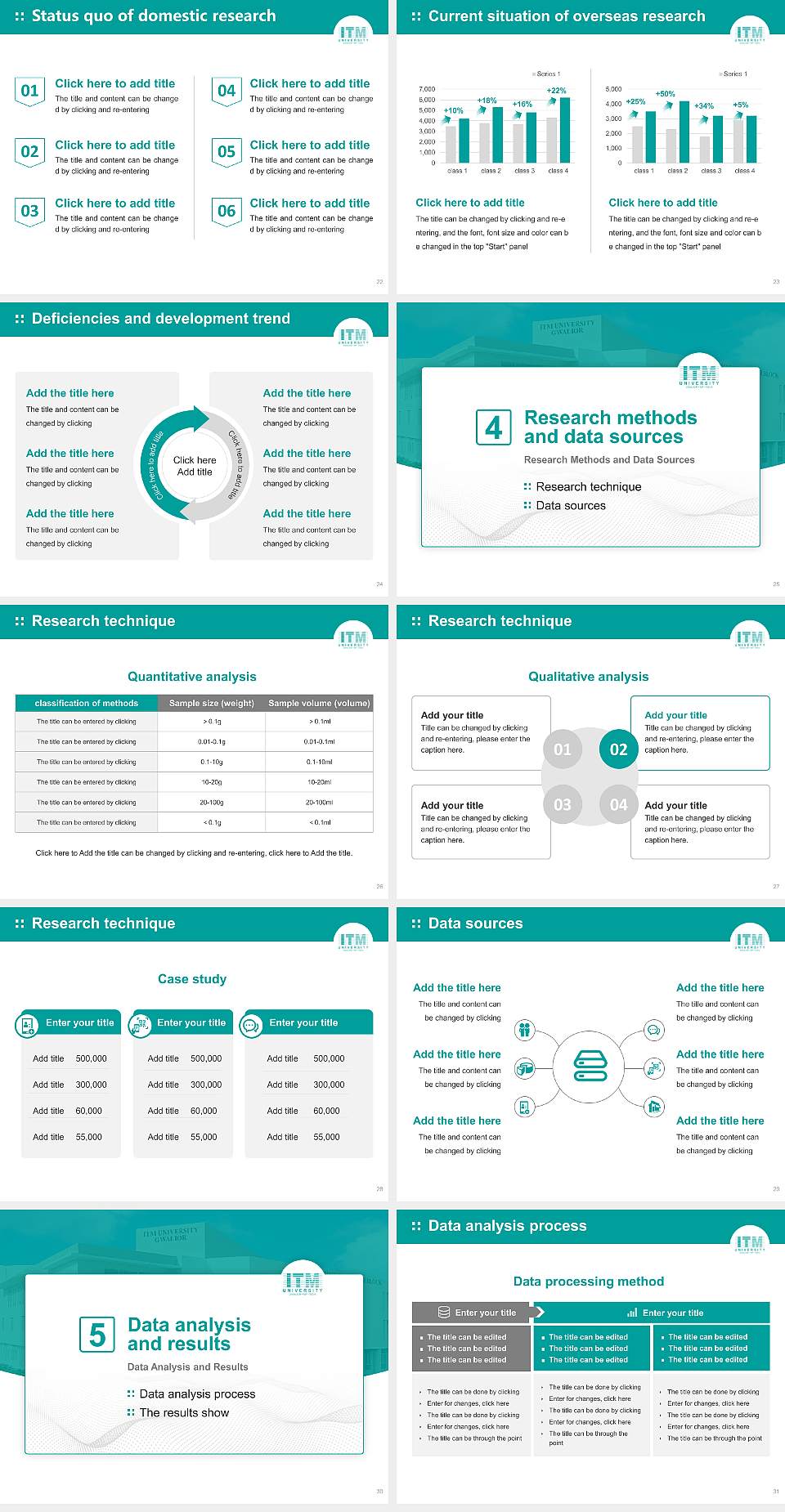 ITM University (Gwalior) Graduation Thesis Defense PPT Template4:3 ratio PPT effect preview image4