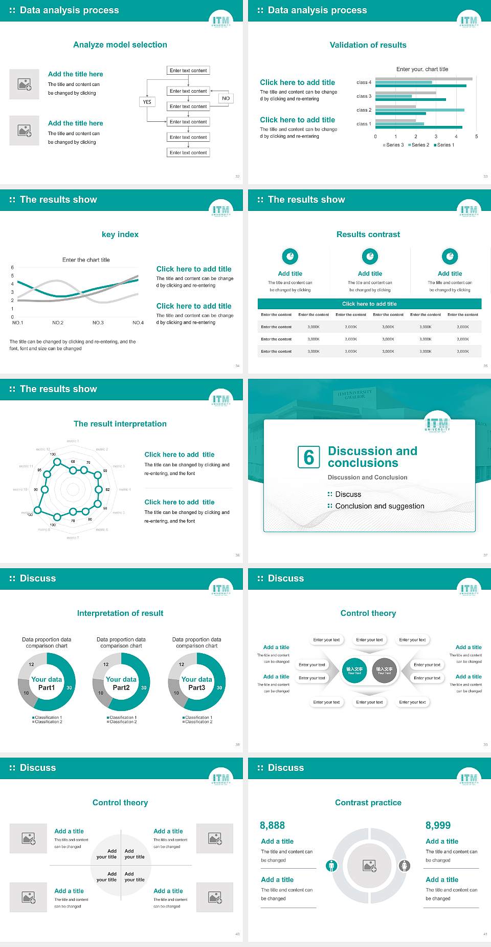 ITM University (Gwalior) Graduation Thesis Defense PPT Template4:3 ratio PPT effect preview image5