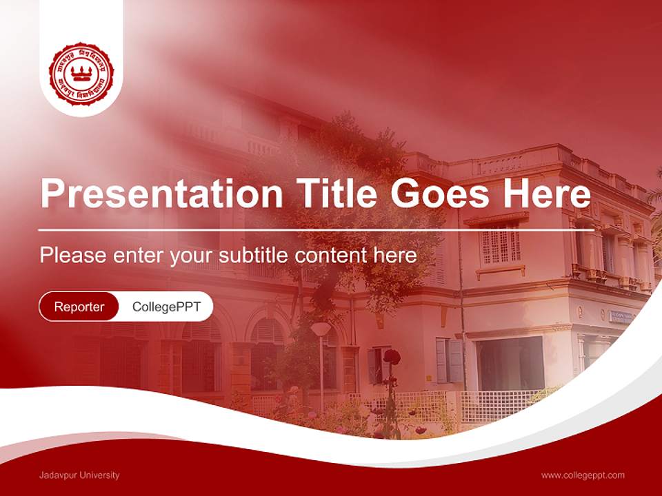 Jadavpur University Lecture Sharing and Networking Event PPT Template4:3 ratio PPT effect preview image4