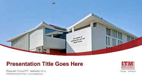 ITM (SLS) Baroda University Course/Courseware Creation PPT Template