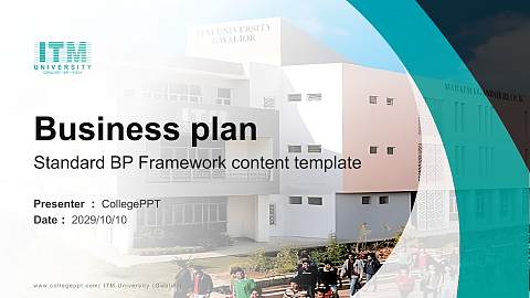 ITM University (Gwalior) Competition/Entrepreneurship Contest PPT Template