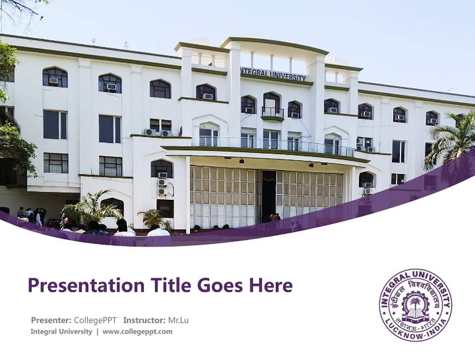 Integral University Course/Courseware Creation PPT Template4:3 ratio PPT effect preview image1