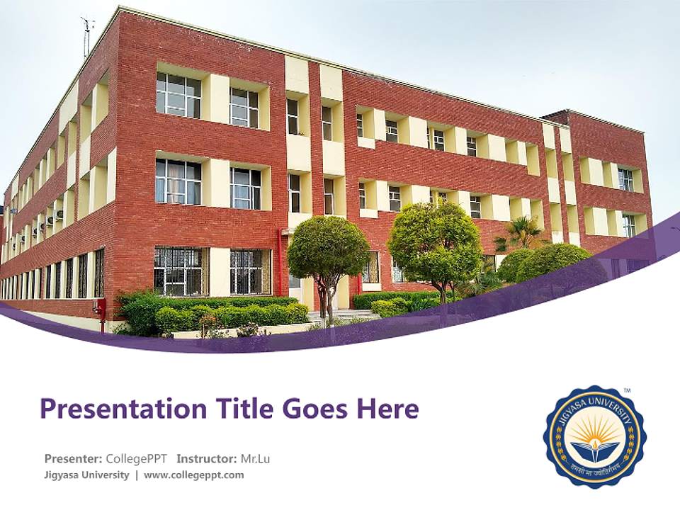 Jigyasa University Course/Courseware Creation PPT Template4:3 ratio PPT effect preview image5