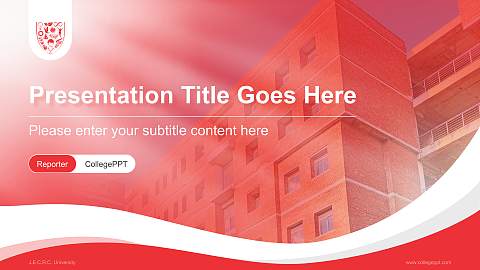 J.E.C.R.C. University Lecture Sharing and Networking Event PPT Template