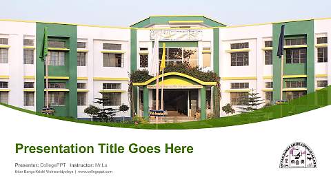 Uttar Banga Krishi Vishwavidyalaya Course/Courseware Creation PPT Template