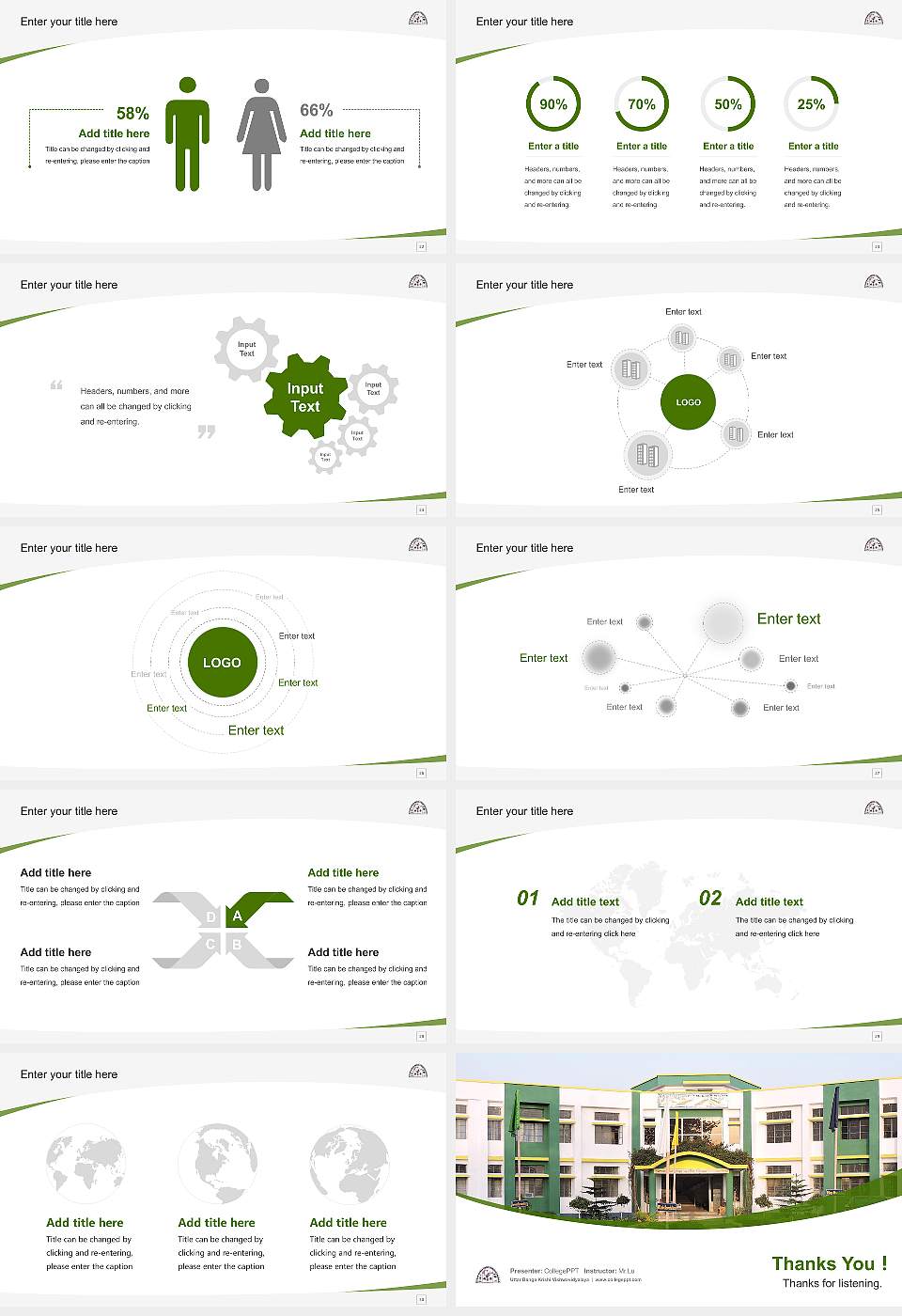 Uttar Banga Krishi Vishwavidyalaya Course/Courseware Creation PPT Template16:9 ratio PPT effect preview image4