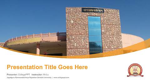 Jagadguru Ramanandacharya Rajasthan Sanskrit University Course/Courseware Creation PPT Template