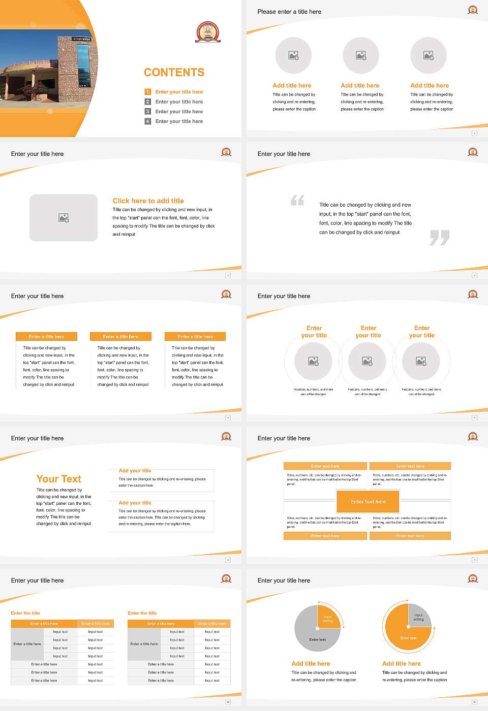Jagadguru Ramanandacharya Rajasthan Sanskrit University Course/Courseware Creation PPT Template16:9 ratio PPT effect preview image2