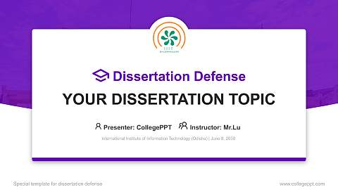 International Institute of Information Technology (Odisha) Graduation Thesis Defense PPT Template