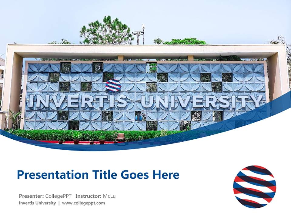 Invertis University Course/Courseware Creation PPT Template4:3 ratio PPT effect preview image5