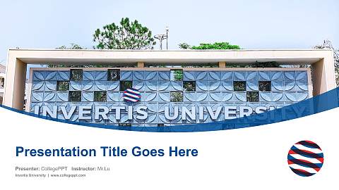 Invertis University Course/Courseware Creation PPT Template