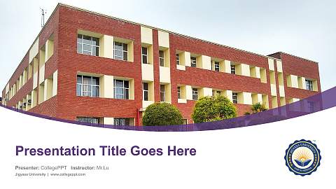 Jigyasa University Course/Courseware Creation PPT Template
