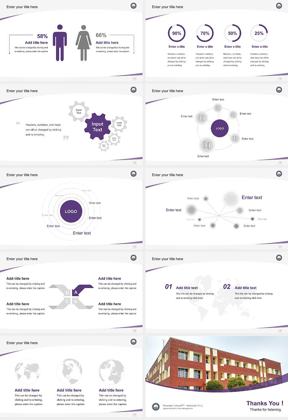 Jigyasa University Course/Courseware Creation PPT Template16:9 ratio PPT effect preview image4