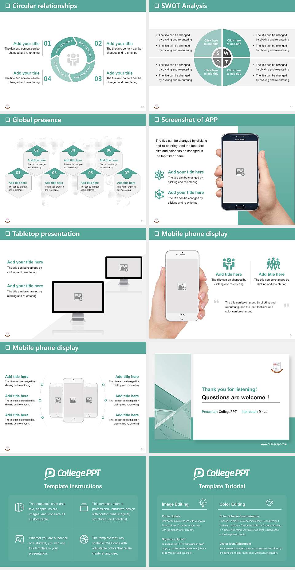 Jagannath University General Purpose PPT Template4:3 ratio PPT effect preview image5