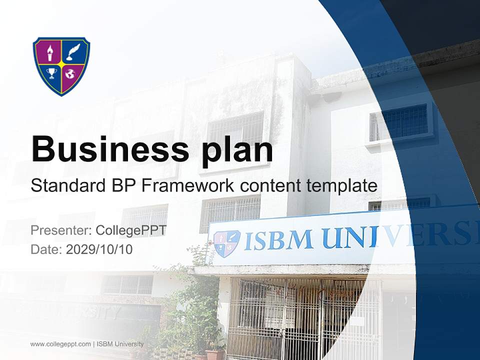 ISBM University Competition/Entrepreneurship Contest PPT Template4:3 ratio PPT effect preview image9