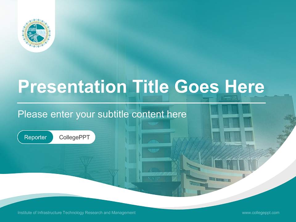 Institute of Infrastructure Technology Research and Management Lecture Sharing and Networking Event PPT Template4:3 ratio PPT effect preview image4