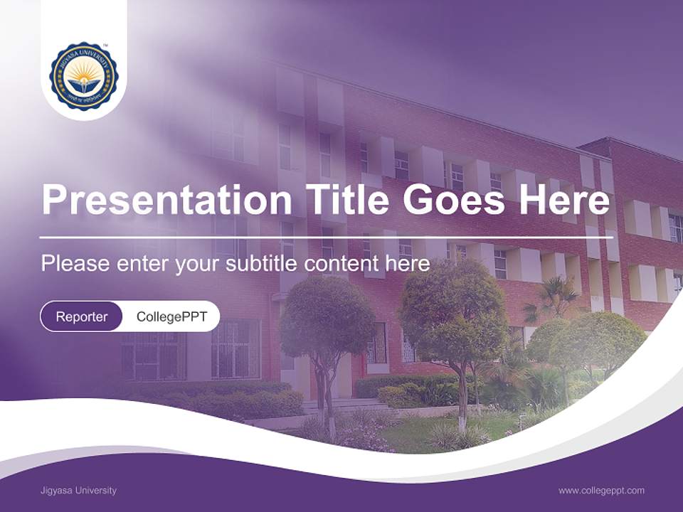 Jigyasa University Lecture Sharing and Networking Event PPT Template4:3 ratio PPT effect preview image4