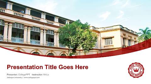 Jadavpur University Course/Courseware Creation PPT Template