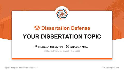 JSS Science & Technology University Graduation Thesis Defense PPT Template
