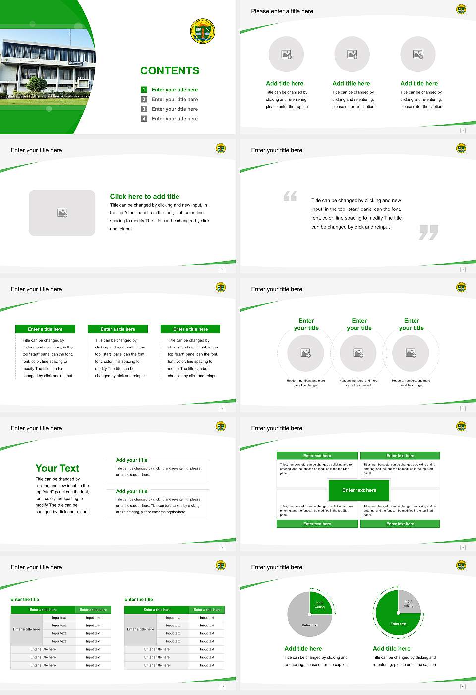 Punjab Agricultural University Course/Courseware Creation PPT Template16:9 ratio PPT effect preview image2