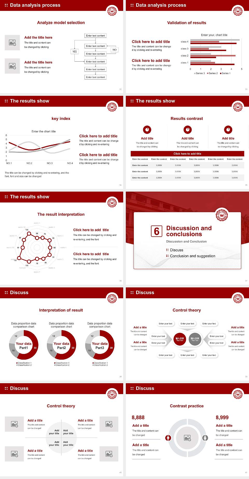 Jadavpur University Graduation Thesis Defense PPT Template4:3 ratio PPT effect preview image5