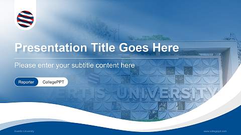 Invertis University Lecture Sharing and Networking Event PPT Template