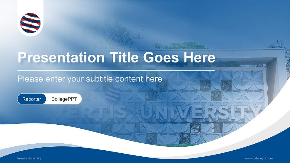 Invertis University Lecture Sharing and Networking Event PPT Template16:9 ratio PPT effect preview image