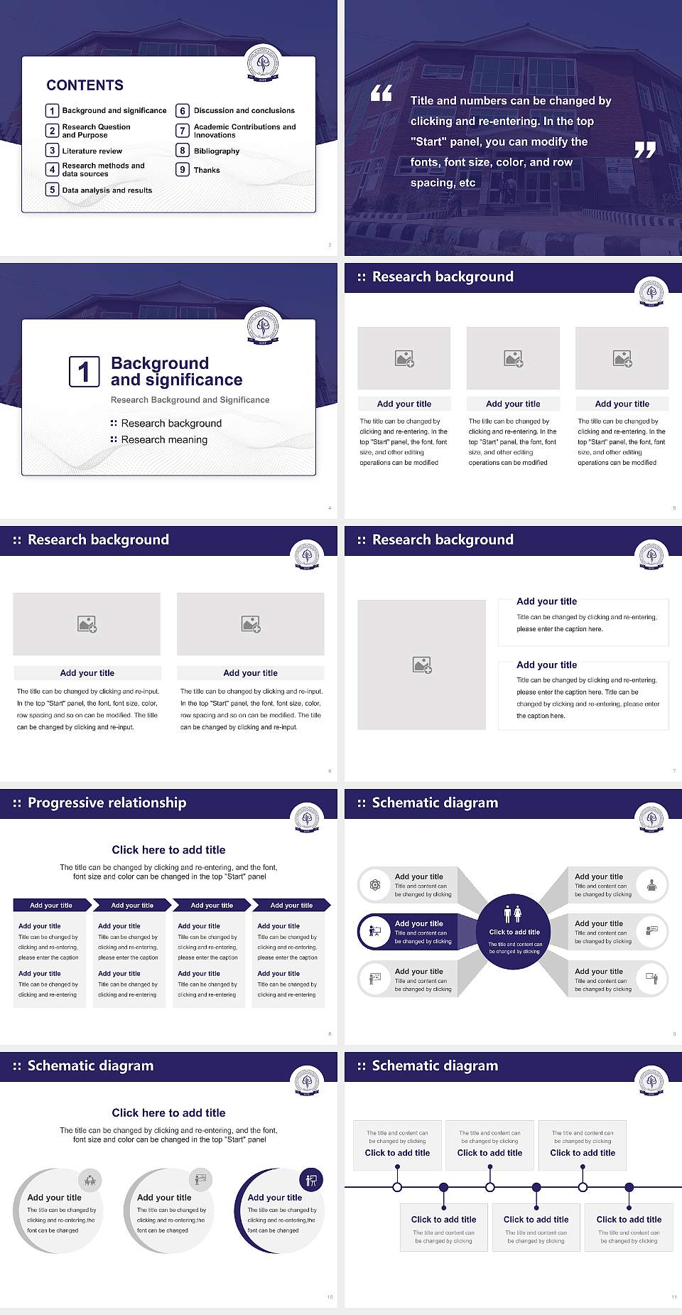 Islamic University of Science & Technology University Graduation Thesis Defense PPT Template4:3 ratio PPT effect preview image2