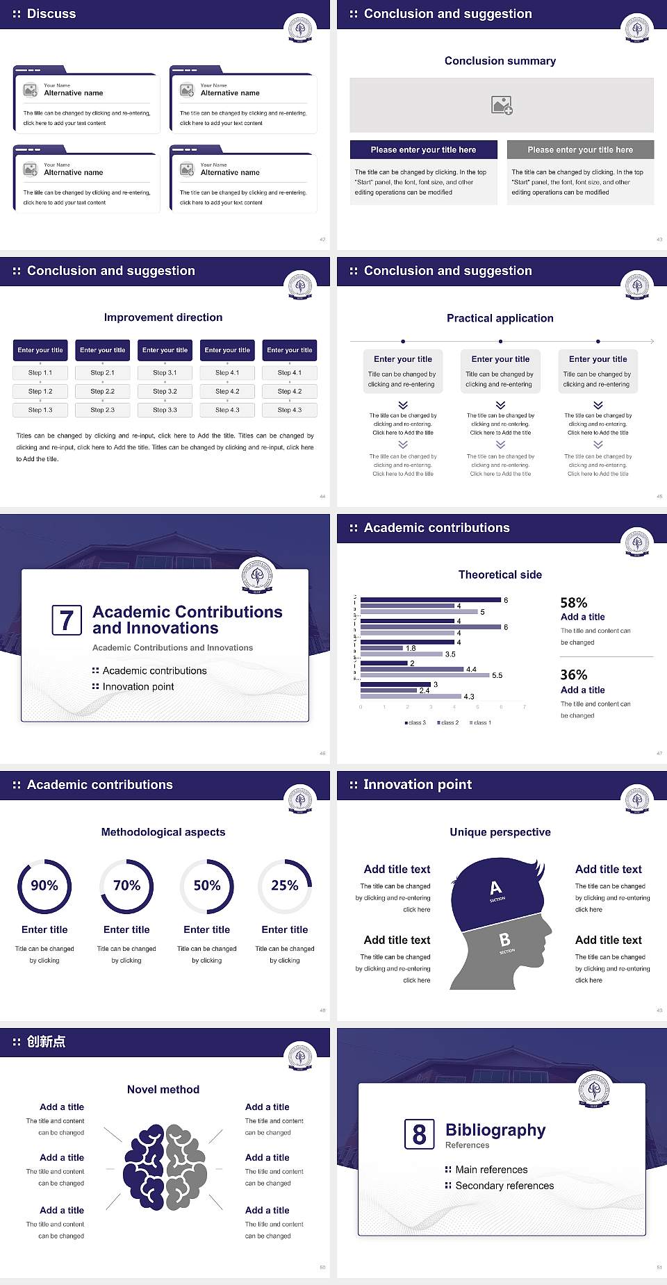 Islamic University of Science & Technology University Graduation Thesis Defense PPT Template4:3 ratio PPT effect preview image6