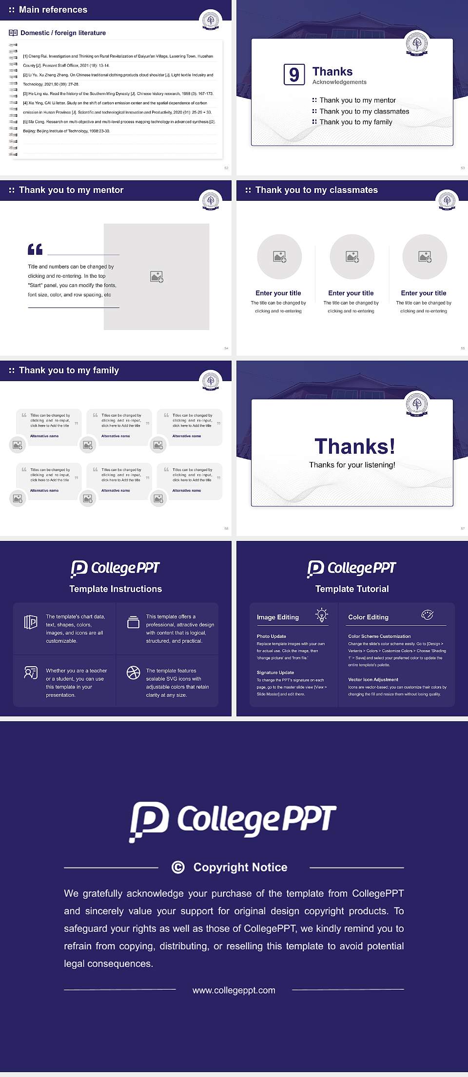 Islamic University of Science & Technology University Graduation Thesis Defense PPT Template4:3 ratio PPT effect preview image7