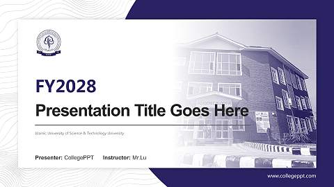 Islamic University of Science & Technology University Academic Presentation/Research Findings Report PPT Template