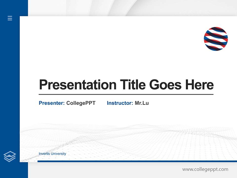 Invertis University Thesis Proposal/Graduation Defense PPT Template4:3 ratio PPT effect preview image5